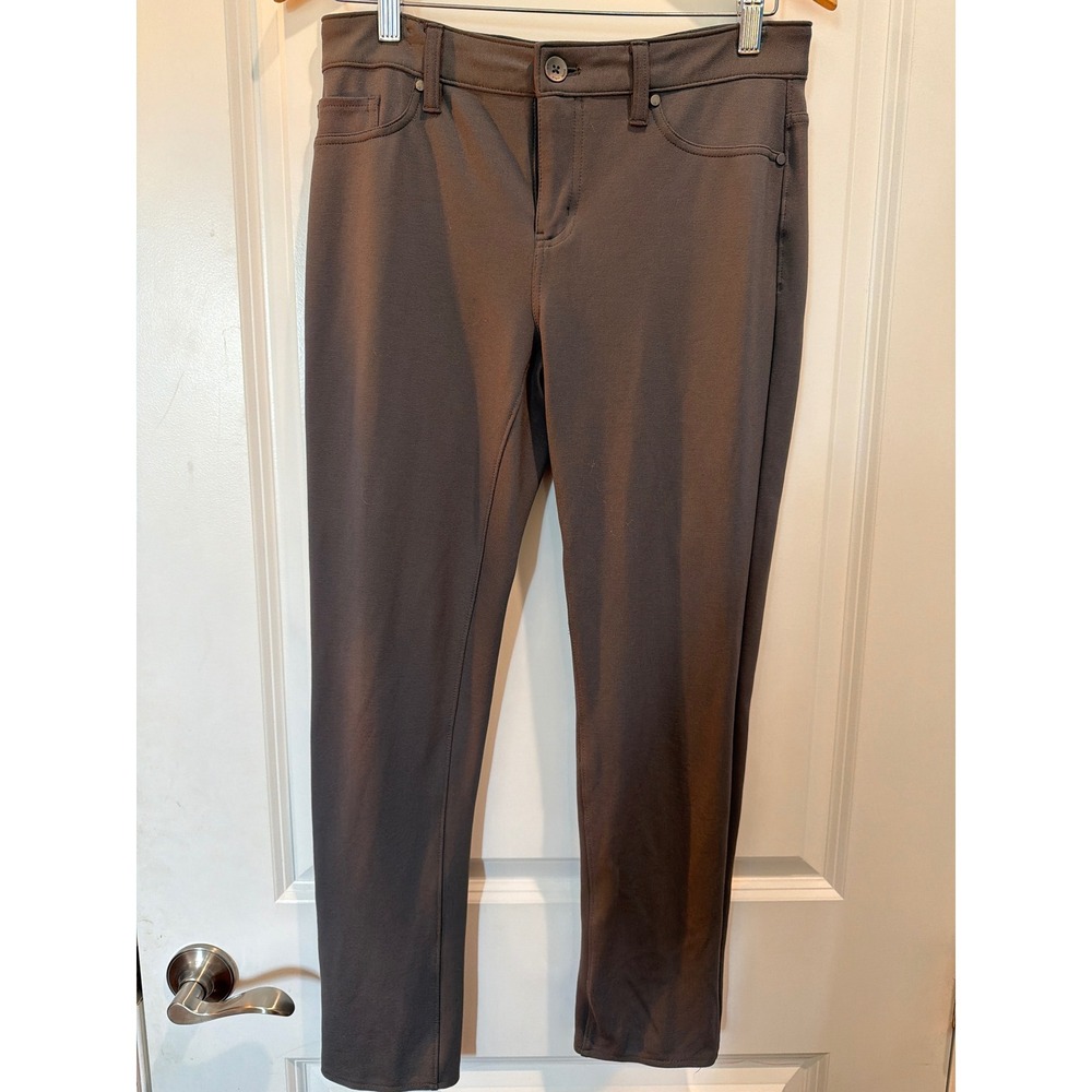 Calvin Klein Jeans Womens Size 8 Gray Skinny Stretch Ponte Pants 5-Pocket